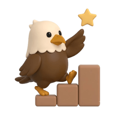 SettleKit bird climbing a staircase of blocks