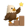 SettleKit bird climbing a staircase of blocks